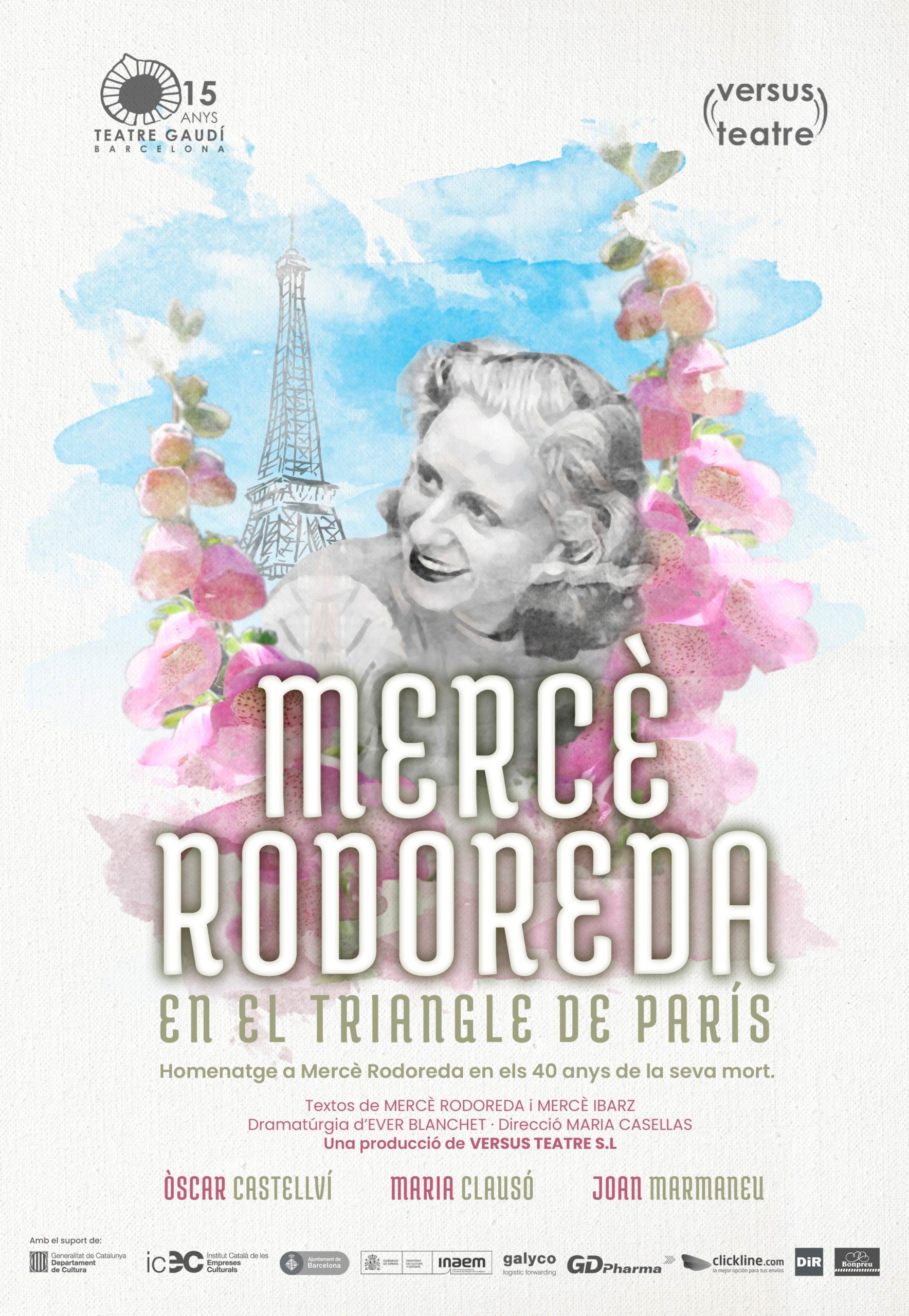 Mercè Rodoreda en el Triangle de París