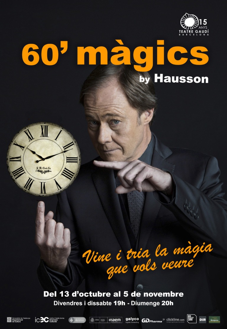 60 minuts màgics Teatre Gaudí Barcelona
